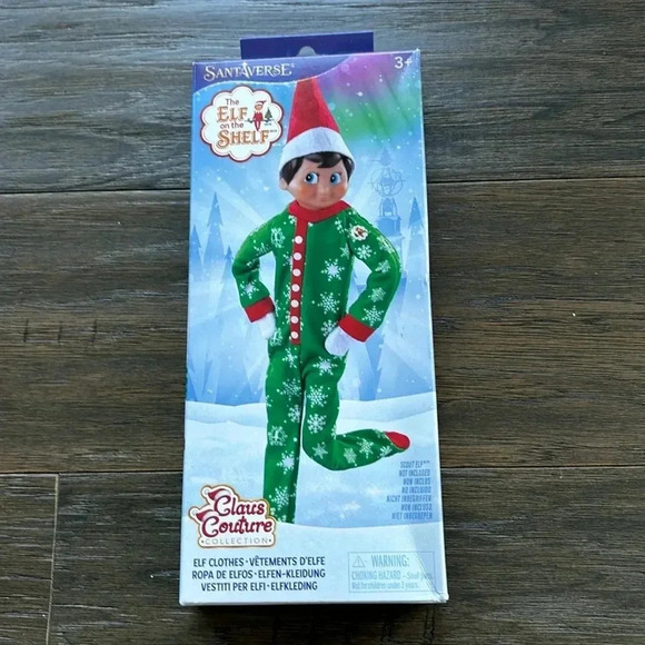 The Elf On The Shelf Snowflake Snuggle PJ’s outfit - Christmas Elf - Picture 1 of 4